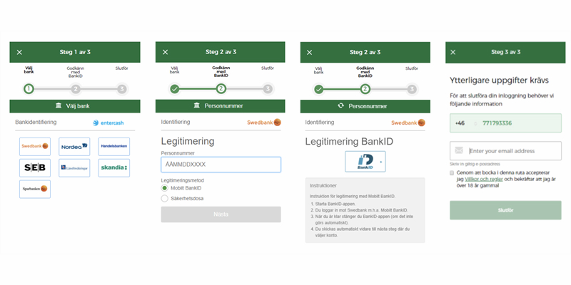 Mrgreen lanserar BankID verifiering