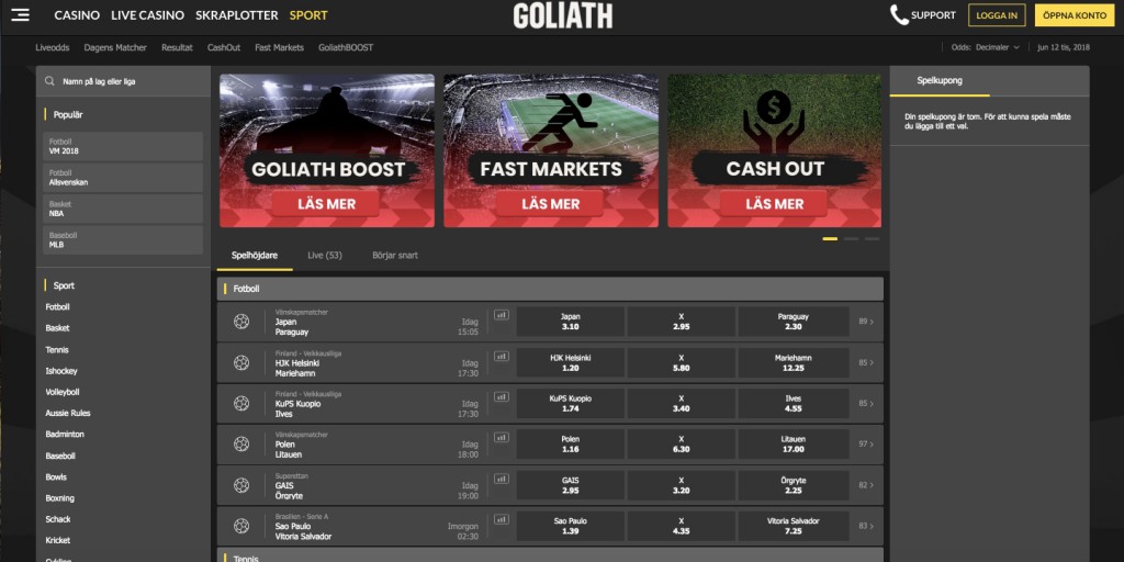 Goliath Sport background