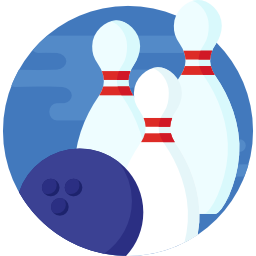 Bowling sport logo
