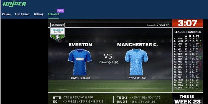 Man C vs Everton Odds