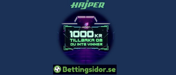 Hajper 1000 kr Ultrabet