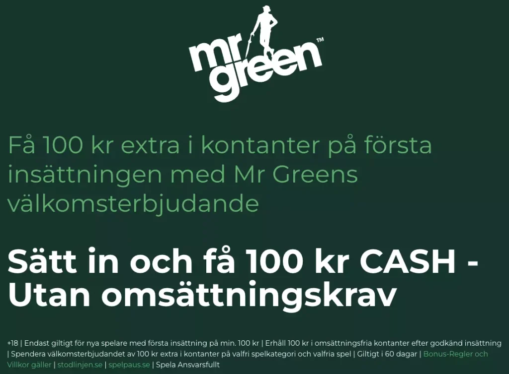 Mr Green Bonus