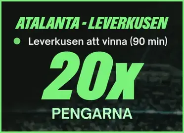 Comeon Boost Odds Atalanta vs Leverkusen