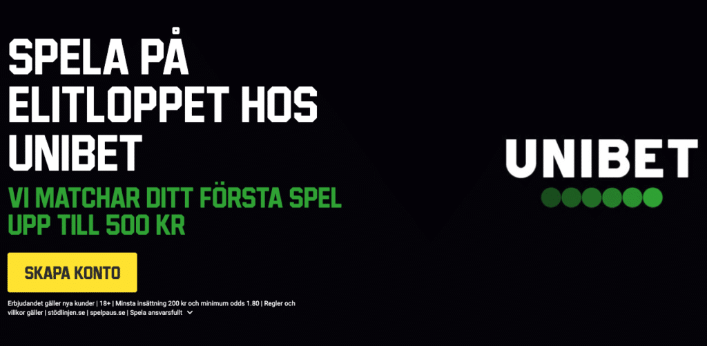 unibet elitloppet bonus