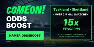 Få 15x pengarna på över 2.5 mål i Tyskland – Skottland på fredag!