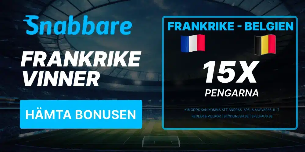Frankrike Belgien odds