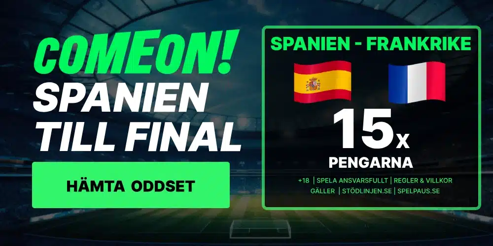 Odds boost Spanien Frankrike