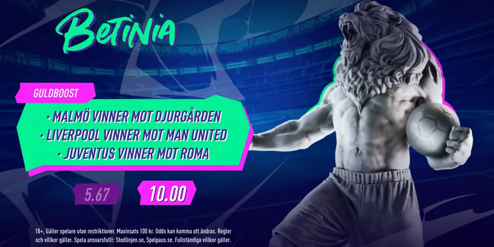 Betinia Odds boost