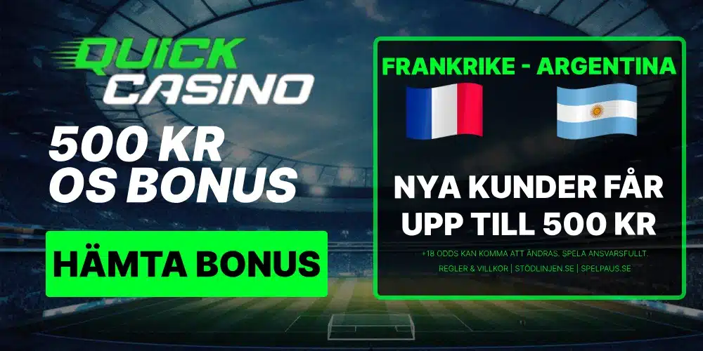 odds Frankrike Argentina fotbolls os