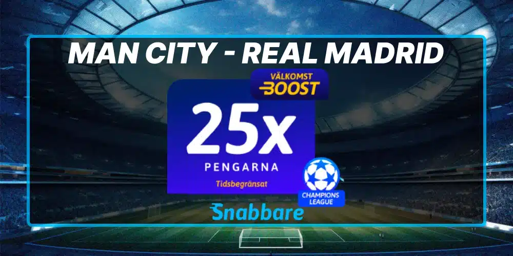 Man City - Real Madrid Odds Boost