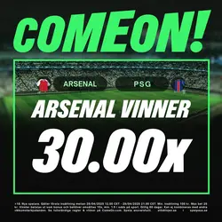 30x ComeOn Arsenal PSG