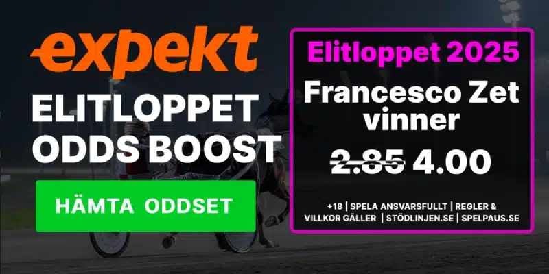 Elitloppet 2025 boostade odds expekt
