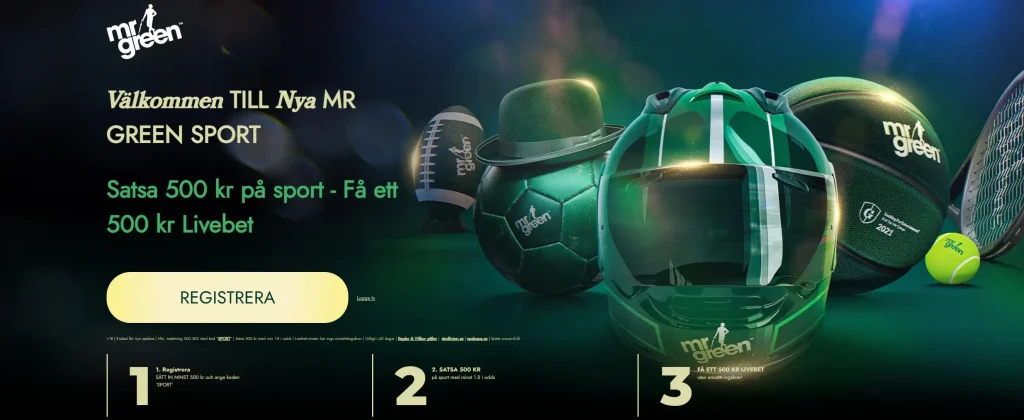 Mr Green Välkomstbonus