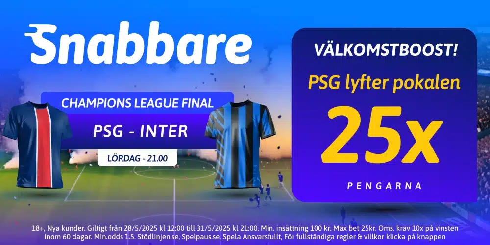PSG Inter CL final snabbare 2025