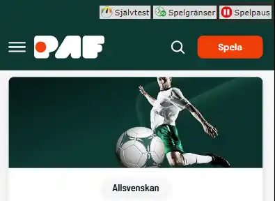 Paf Bonus på fotboll