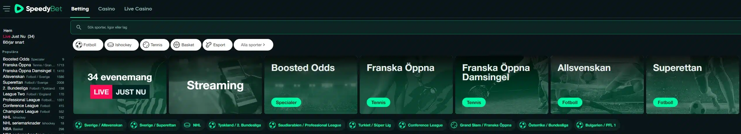 Speedy Bet Odds