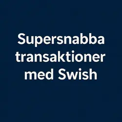 Snabba uttag Swish