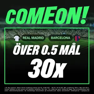 Real vs Barca ComeOn boost