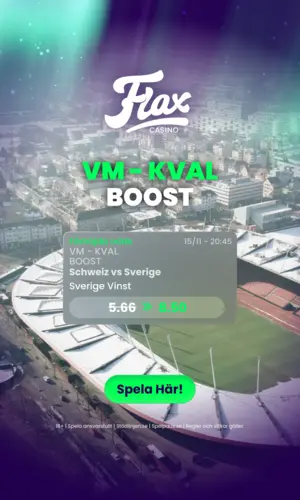 Flax Casino boostade odds