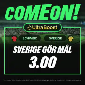Schweiz Sverige ComeOn