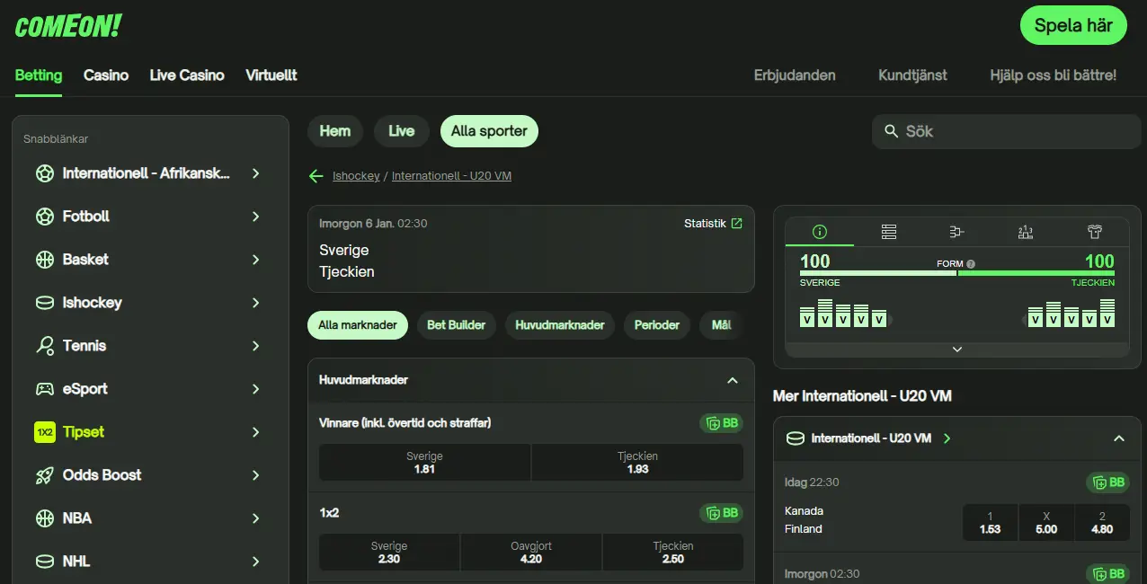 ComeOn JVM final 2026