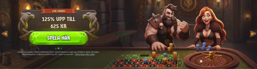 Lodur Live casino Bonus