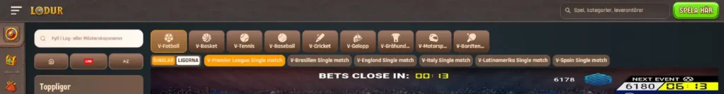 Lodur Virtuell betting