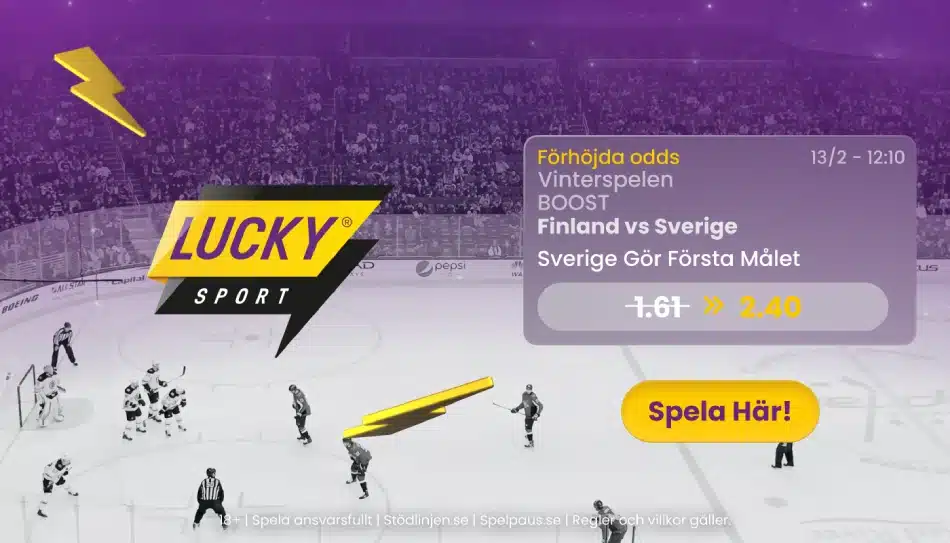 Lucky Sport Vinter-OS 2026 ishockey odds boost
