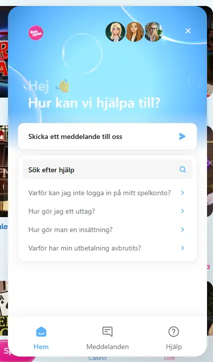 Vera & John live chatt