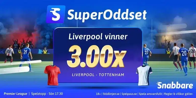 Snabbare SuperOdds Liverpool vinner