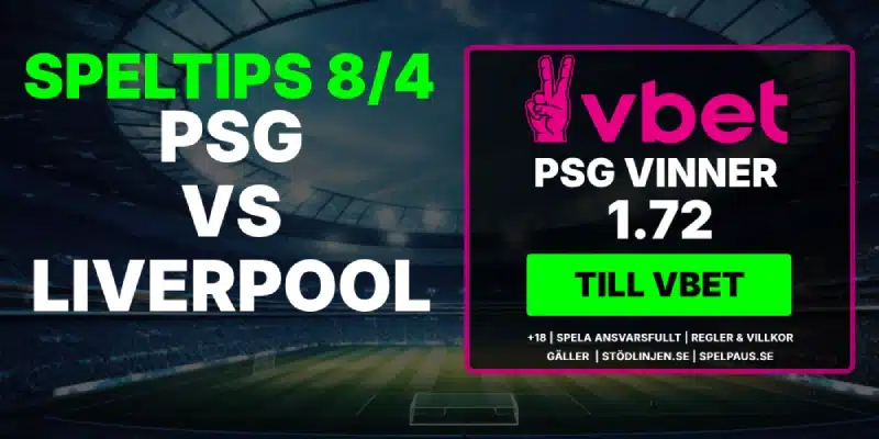 Vbet PSG liverpool 8/4