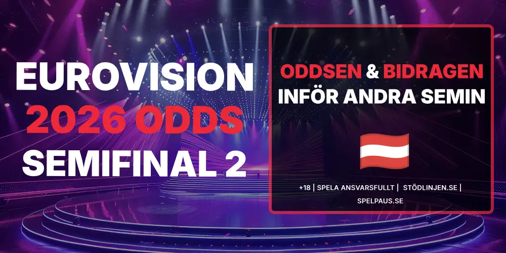 Eurovision 2026: Dags för semifinal 2 – Odds, favoriter och analys
