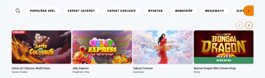 Expekt Casino och Livecasino