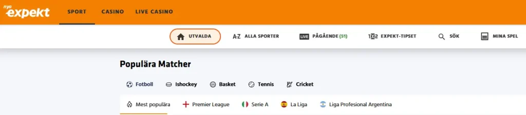 Expekt betting och odds