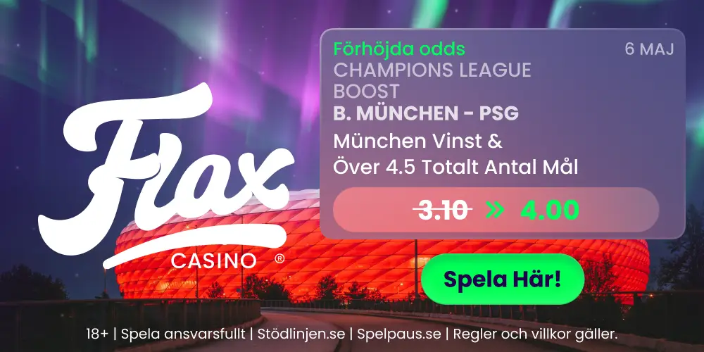 Flax Odds Boost på sista Champions League-semifinalen