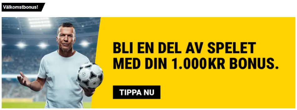 Interwetten välkomstbonus på odds