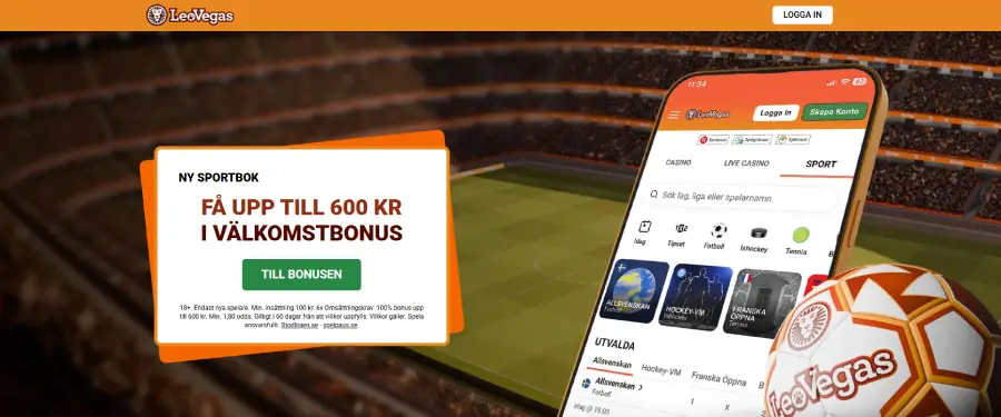 LeoVegas Bonus till nya spelare