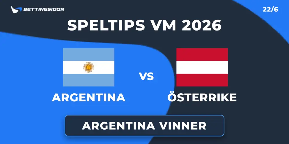 Speltips: Argentina vs Österrike 22/6 – Regerande mästarna marscherar vidare