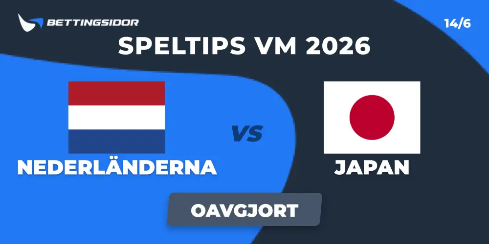 Speltips: Nederländerna vs Japan 14/6 – Oranje får det tufft
