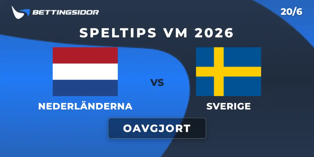 Speltips: Nederländerna vs Sverige 20/6: Ett kryss känns troligt