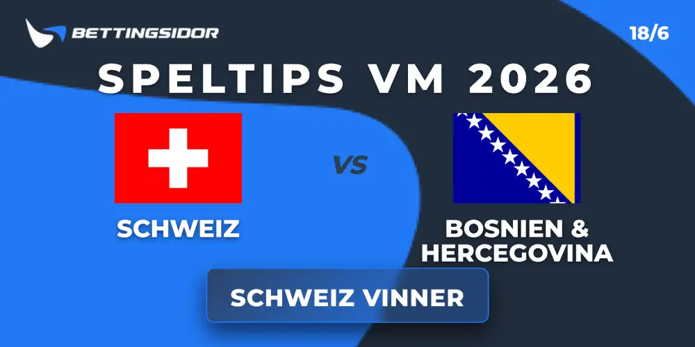 Speltips: Schweiz vs Bosnien & Hercegovina 18/6 Schweiz måste studsa tillbaka