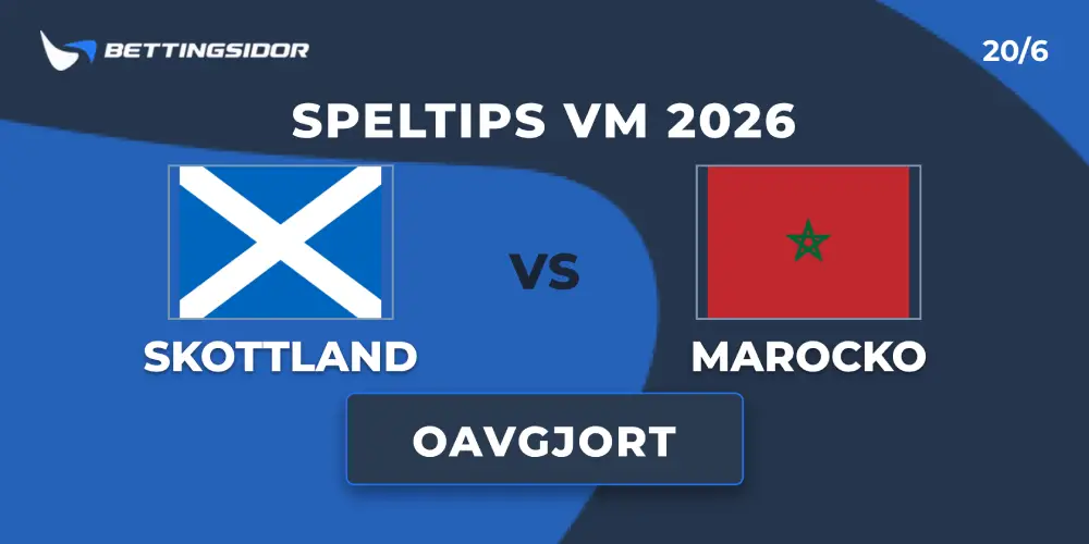 Speltips: Skottland vs Marocko 20/6: Oavgjort är ett måste för skottarna