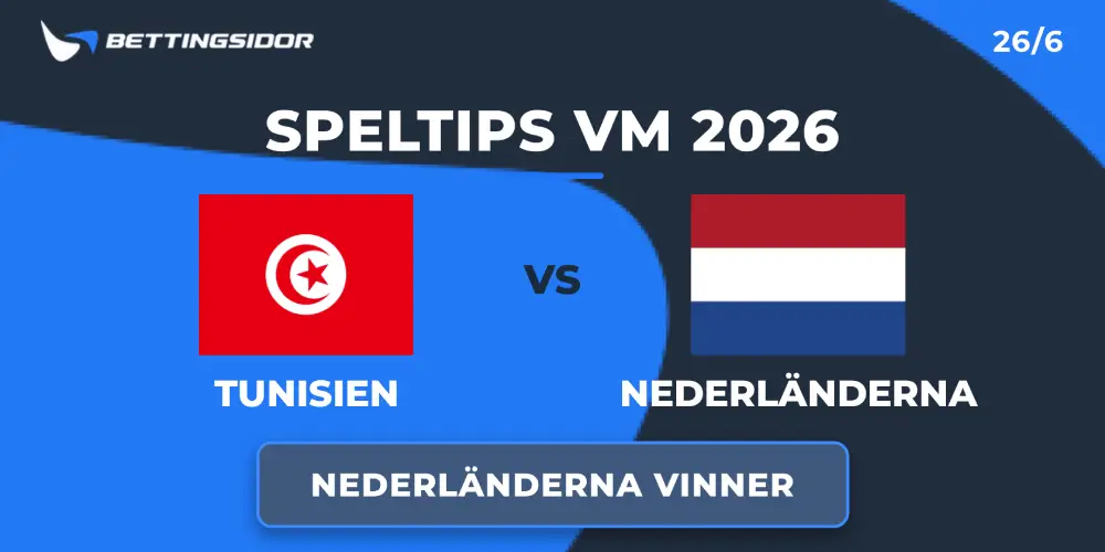 Speltips: Tunisien vs Nederländerna 26/6: Oranje siktar på gruppseger