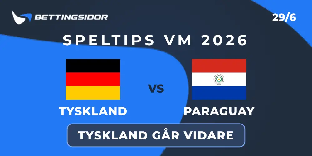Speltips: Tyskland vs Paraguay 29/6 – Tysk knockout i sikte?