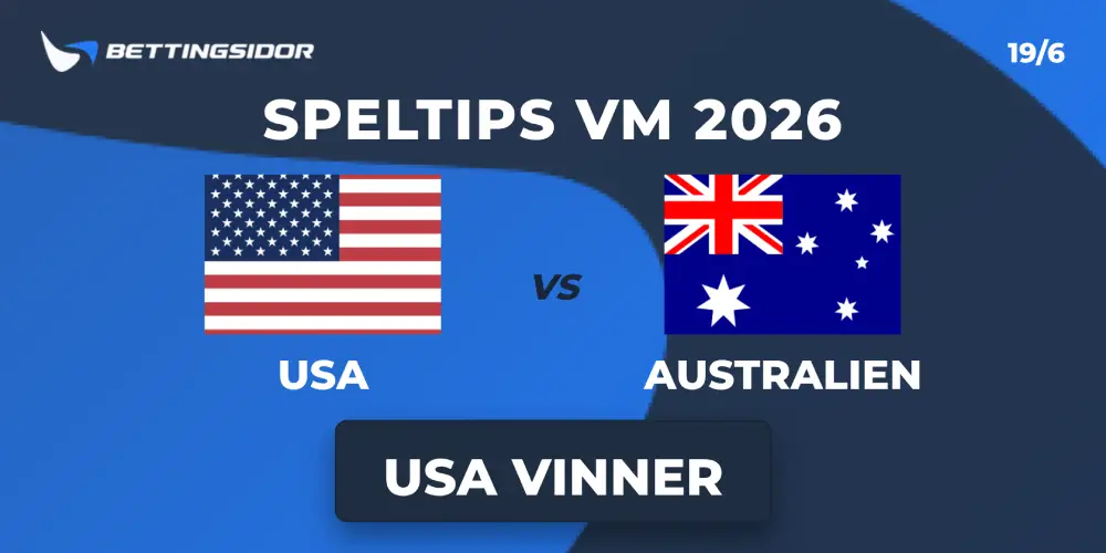 Speltips: USA vs Australien 19/6: Hemmanationen kör över Socceroos!