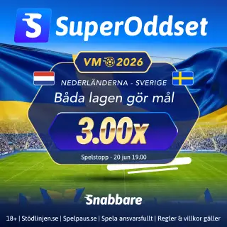 SuperOddset hos Snabbare inför VM-mötet mellan Nederländerna och Sverige
