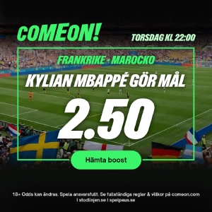ComeOn vm 2026 Frankrike Marocko