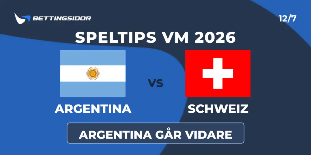 Speltips: Argentina vs Schweiz 12/7: Messi leder Argentina vidare