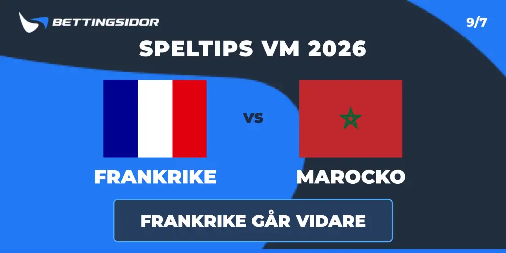 Speltips: Frankrike vs Marocko 9/7 – Les Bleus är för starka