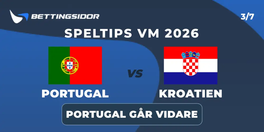 Speltips: Portugal vs Kroatien 3/7 – Kvalitetsskillnaden avgör